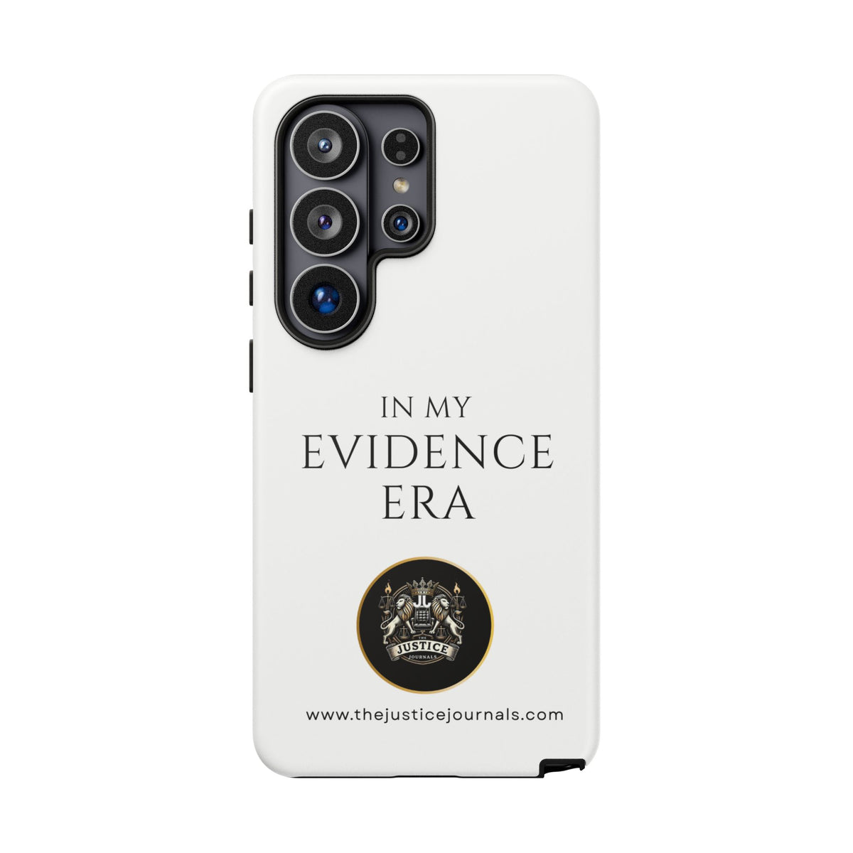 Evidence Era White – Justice Journals Phone case