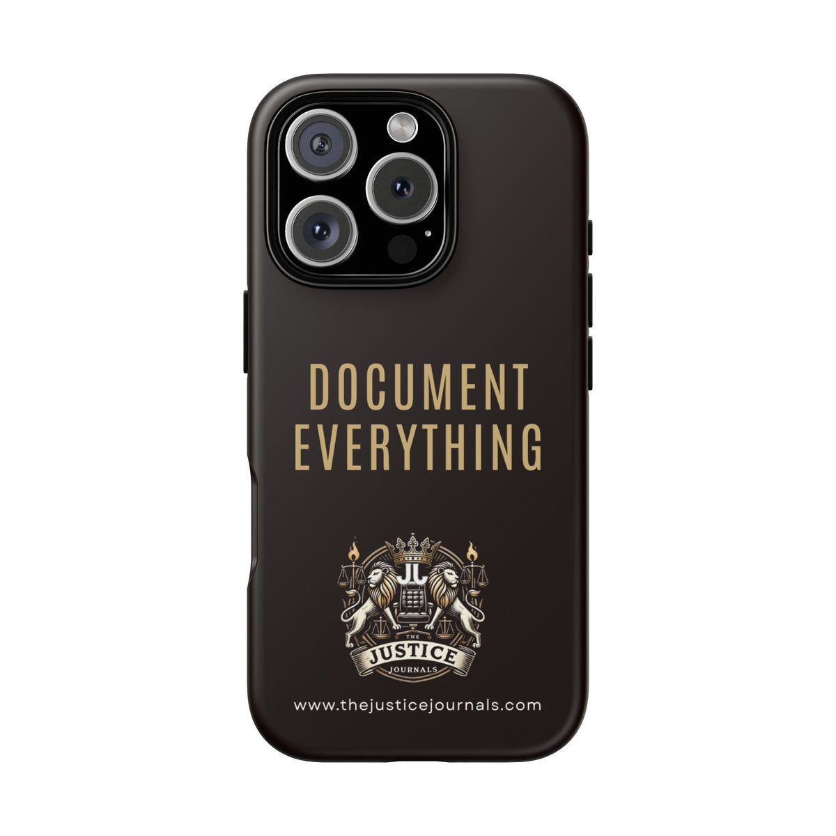 Document Everything - Justice Journals Phone case