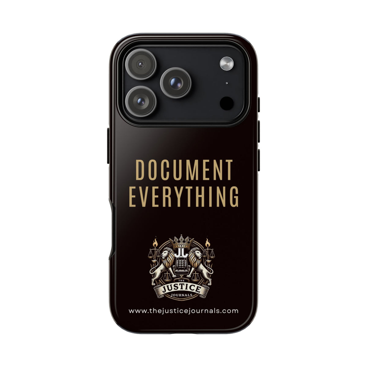 Document Everything - Justice Journals Phone case