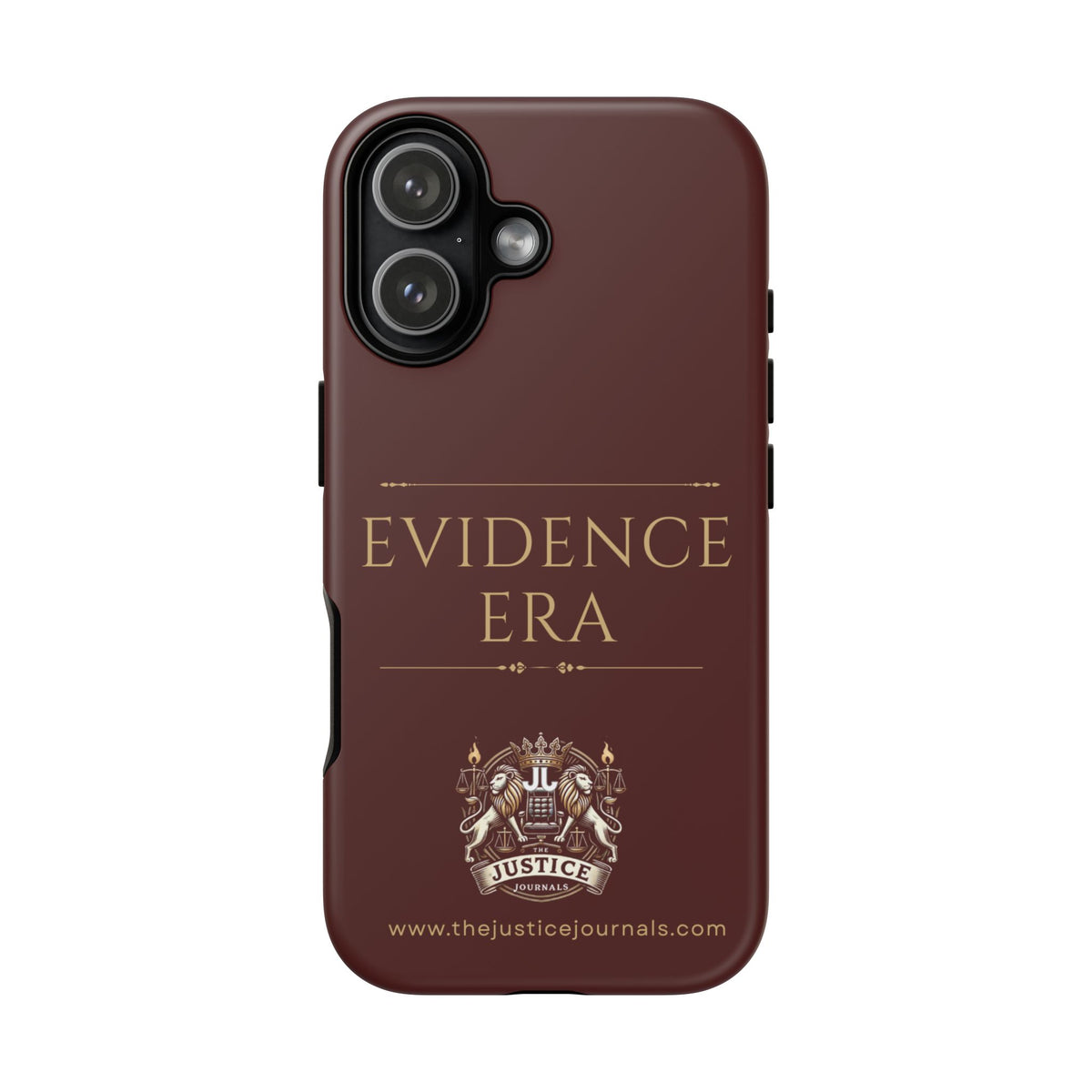 Evidence Era Burgundy - Justice Journals Phone case