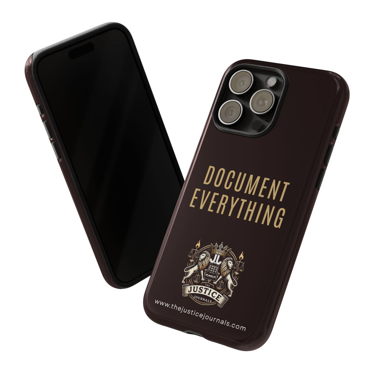 Document Everything - Justice Journals Phone case