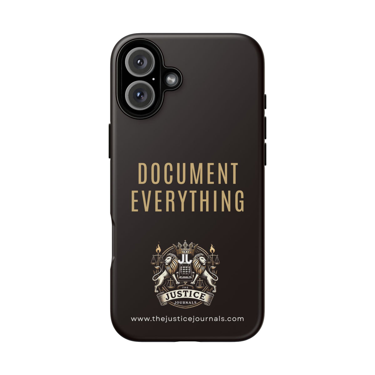 Document Everything - Justice Journals Phone case