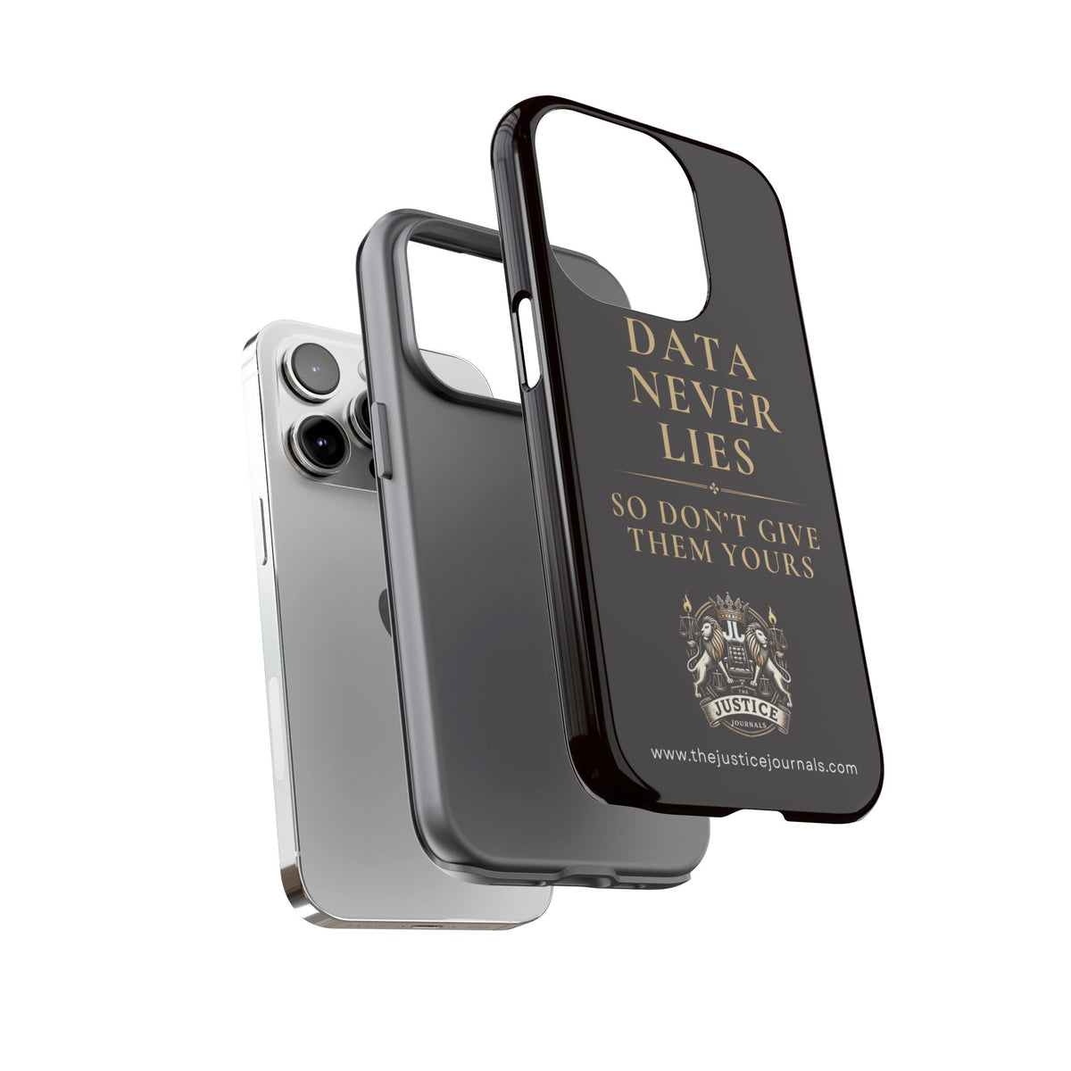 Data Never Lies, Justice Journals iphone case