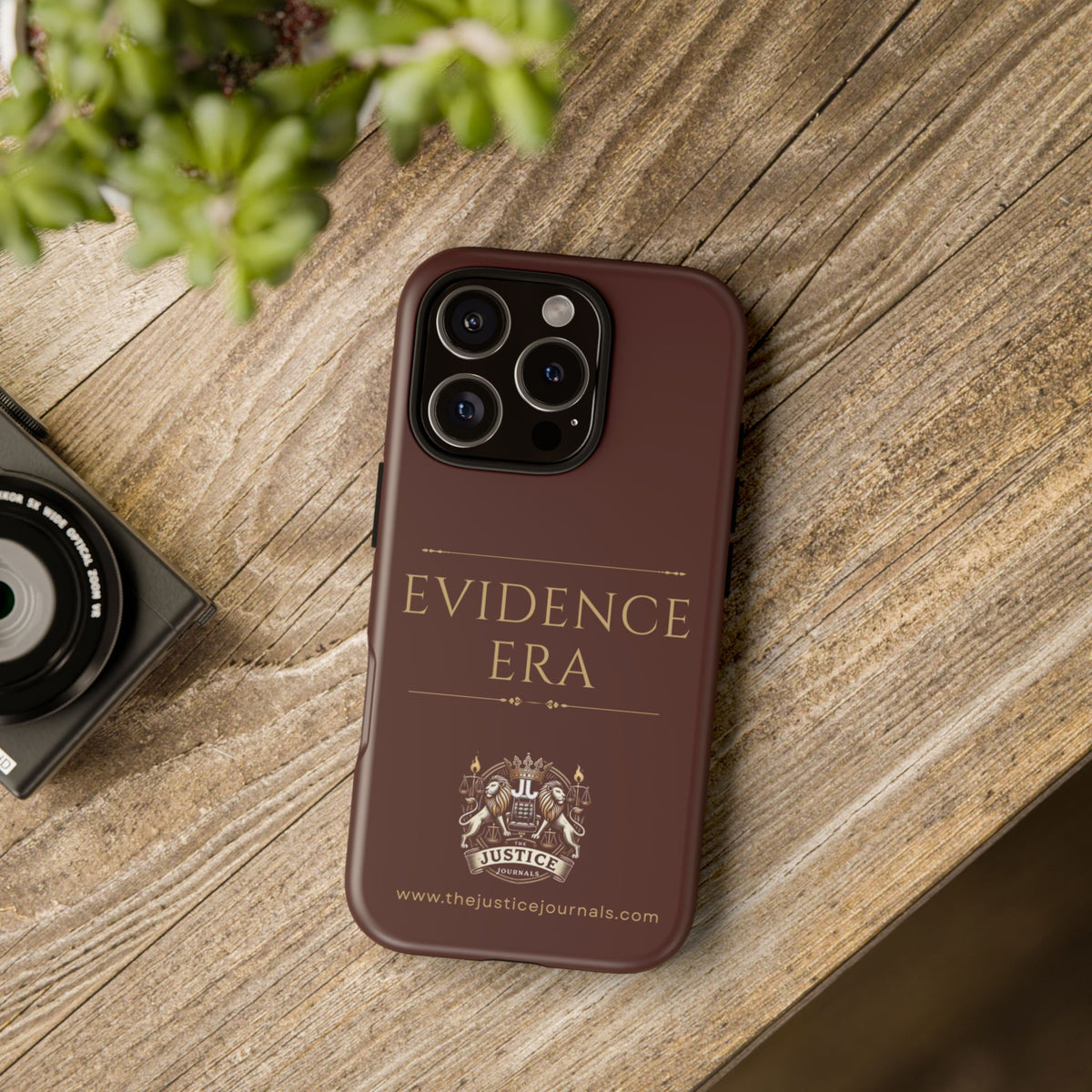 Evidence Era Burgundy - Justice Journals Phone case
