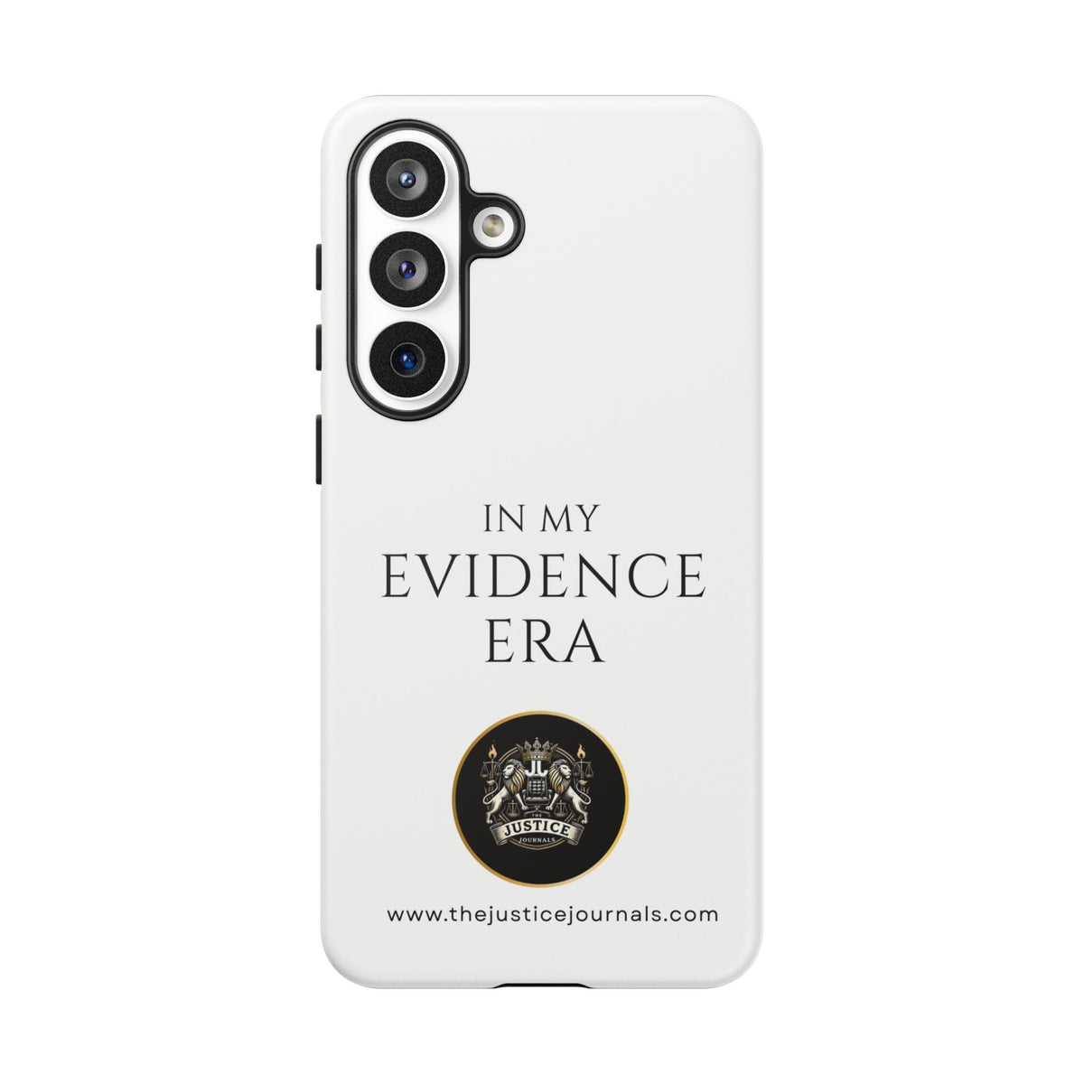 Evidence Era White – Justice Journals Phone case