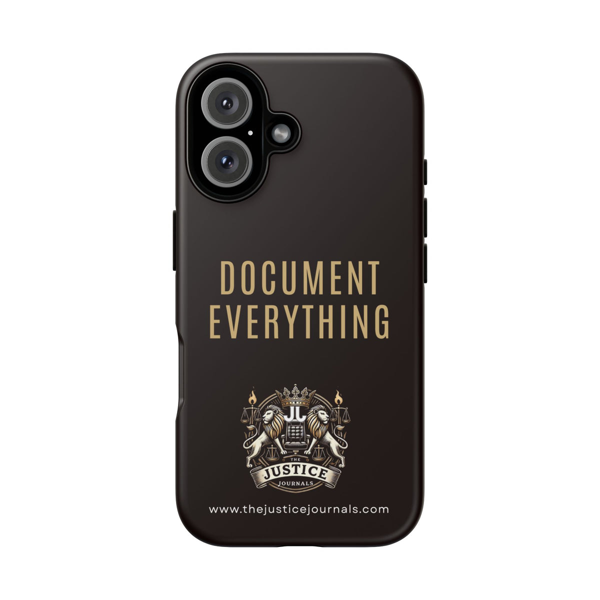 Document Everything - Justice Journals Phone case