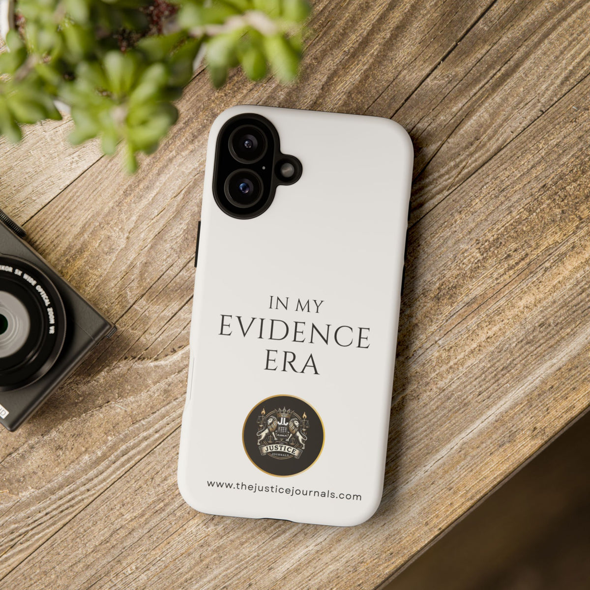 Evidence Era White – Justice Journals Phone case