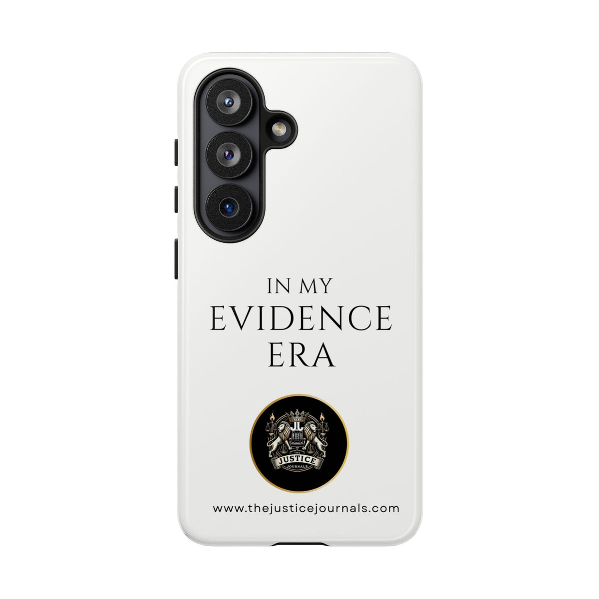 Evidence Era White – Justice Journals Phone case