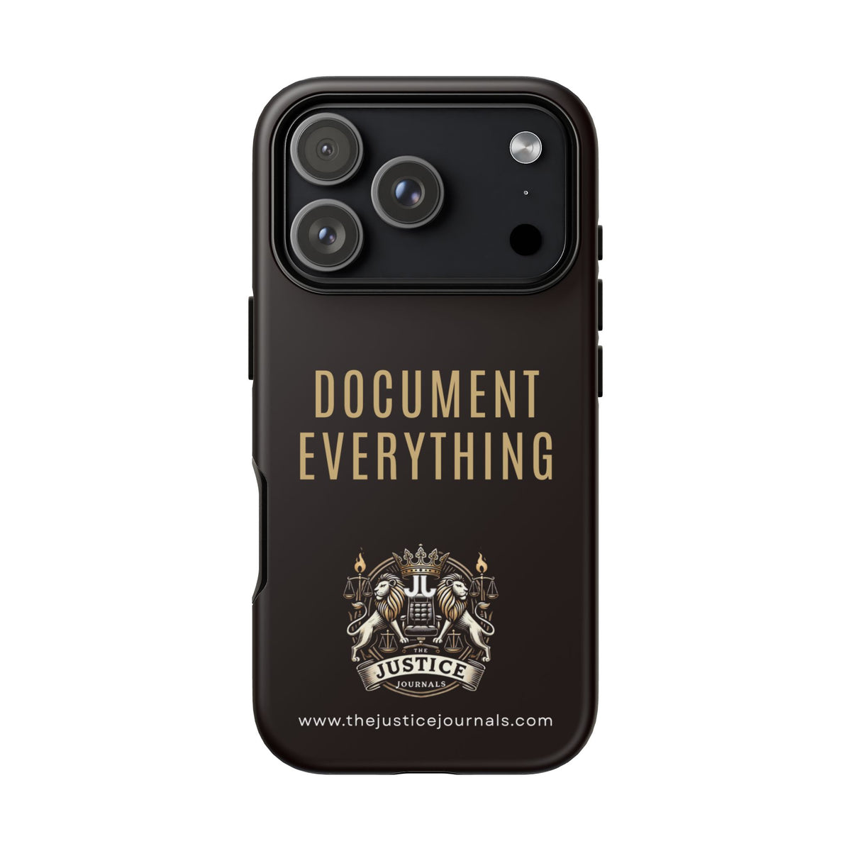 Document Everything - Justice Journals Phone case