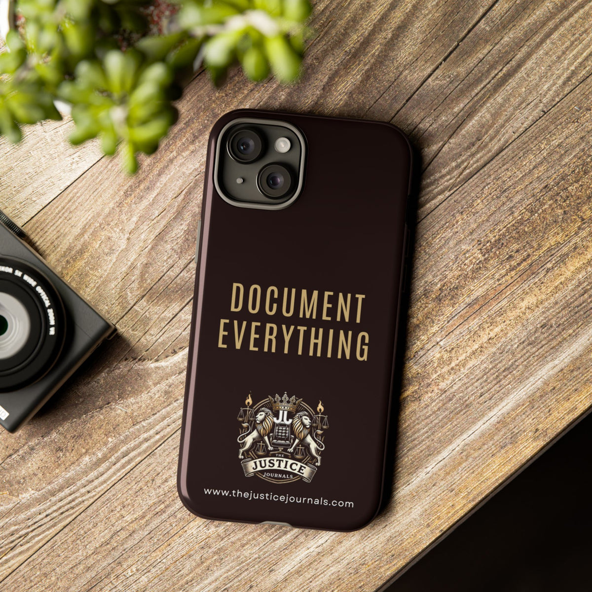 Document Everything - Justice Journals Phone case