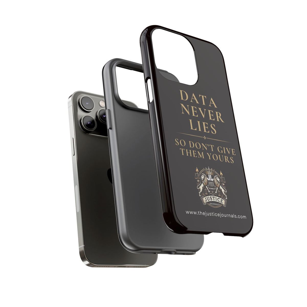 Data Never Lies, Justice Journals iphone case