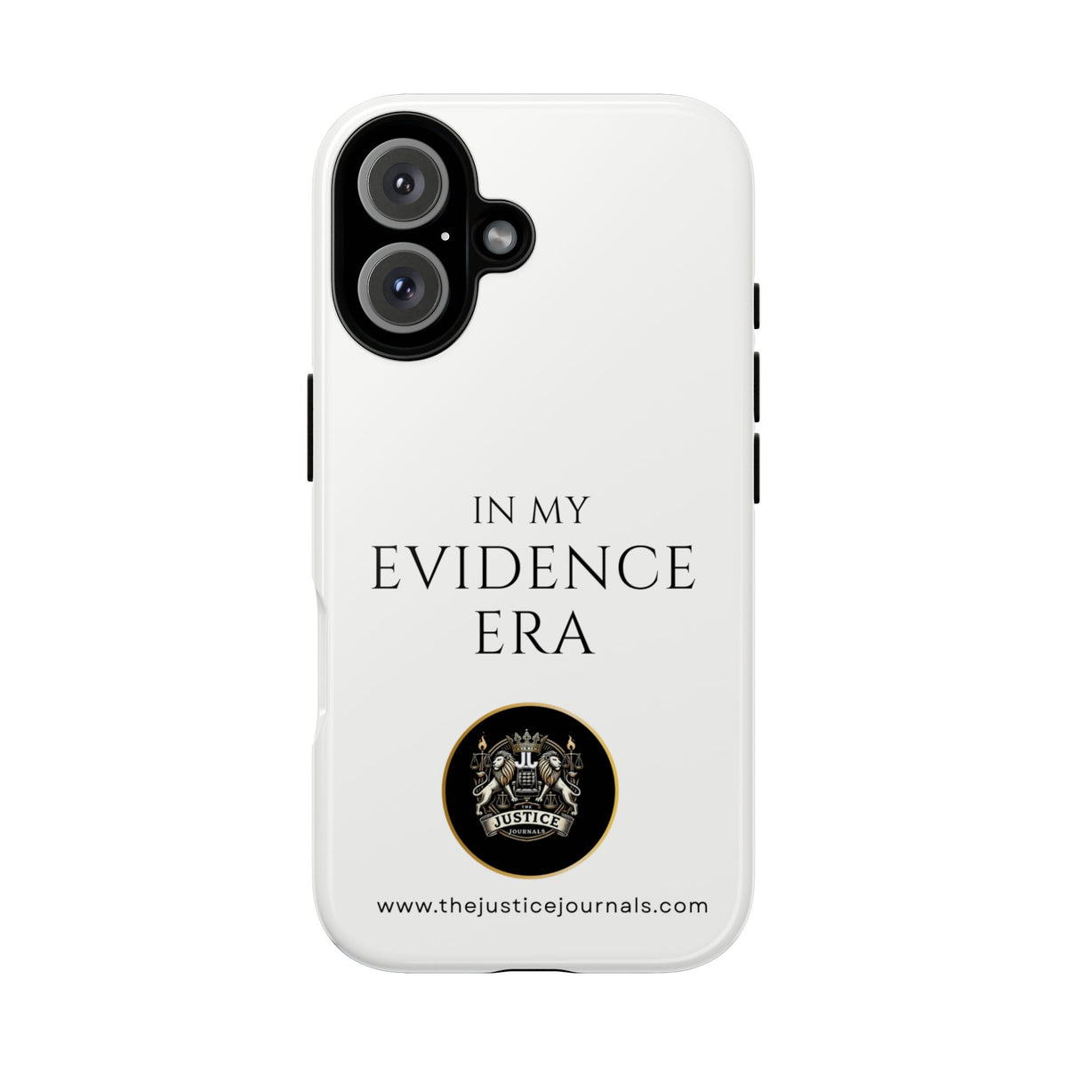 Evidence Era White – Justice Journals Phone case