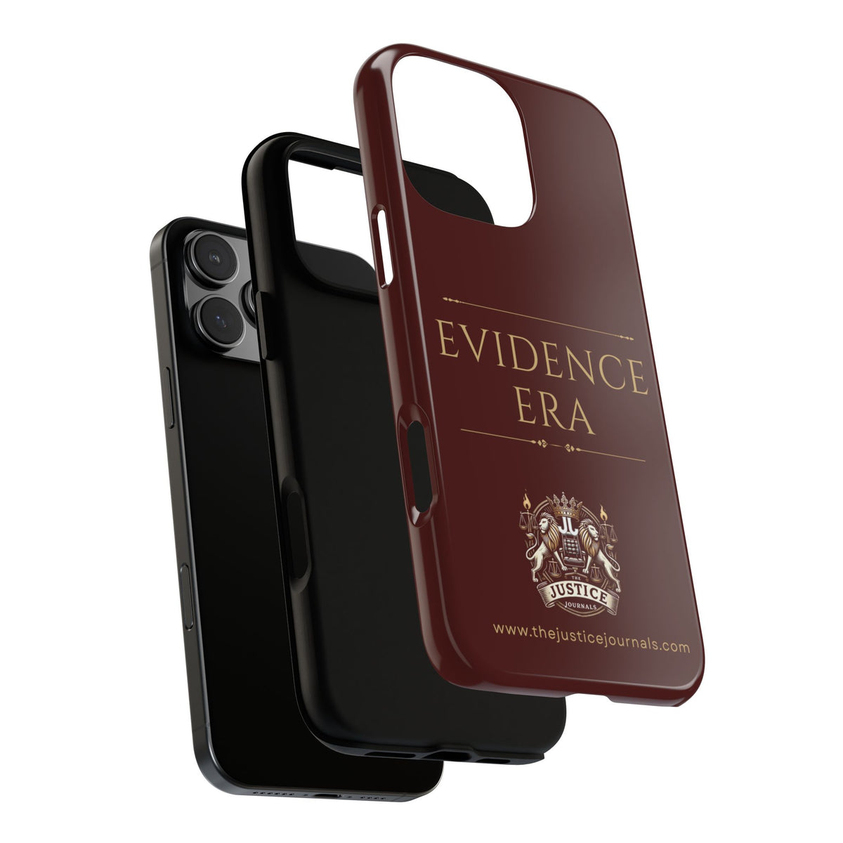 Evidence Era Burgundy - Justice Journals Phone case