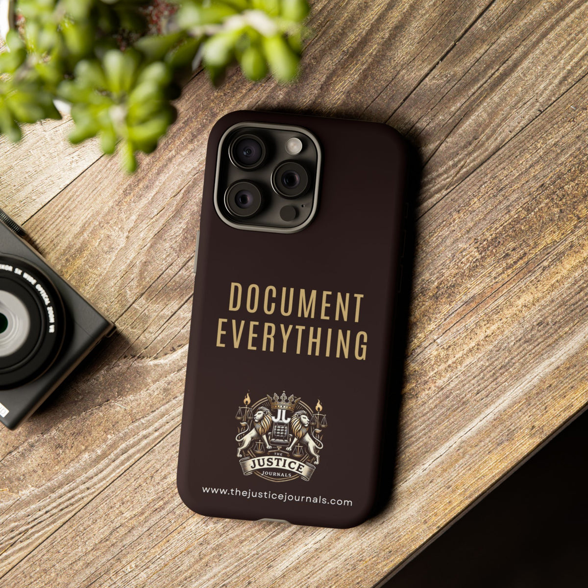 Document Everything - Justice Journals Phone case
