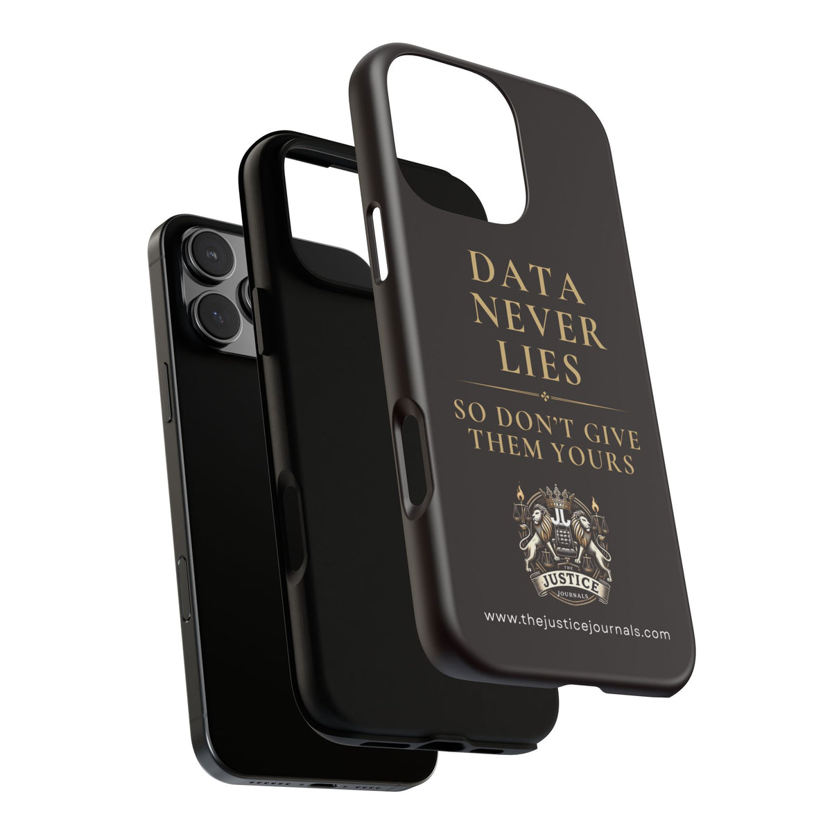 Data Never Lies, Justice Journals iphone case