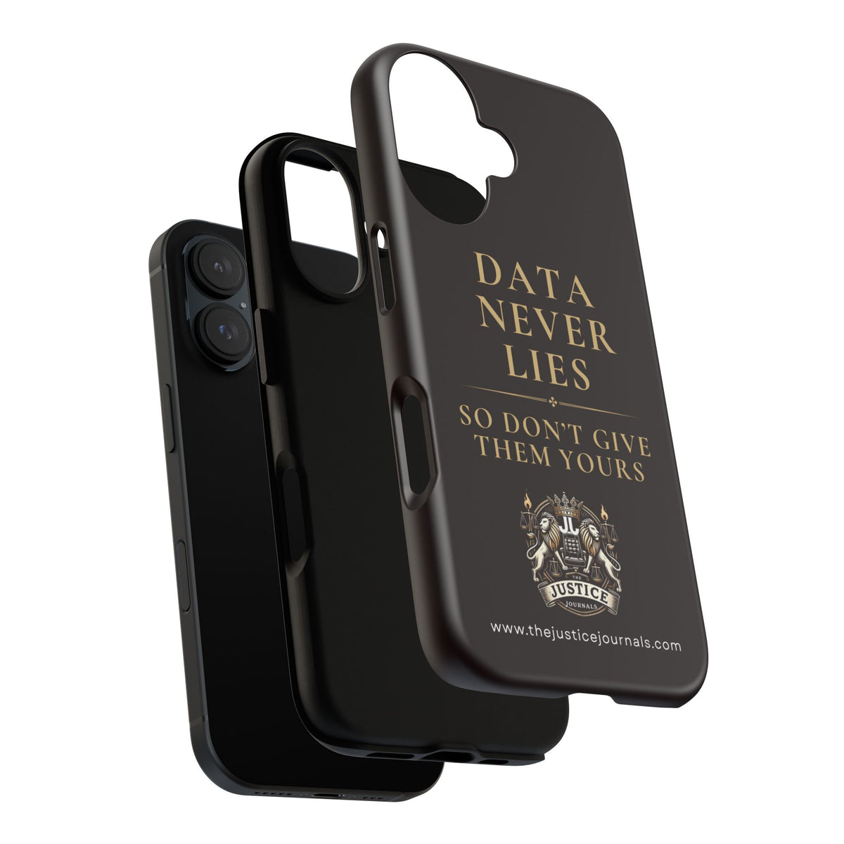 Data Never Lies, Justice Journals iphone case