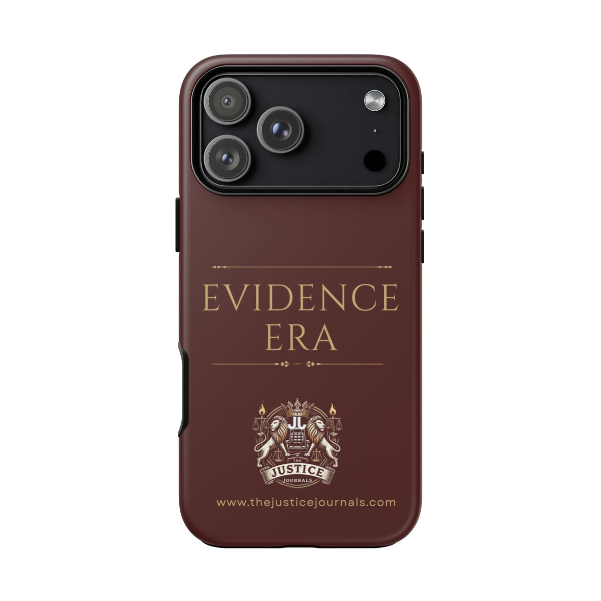 Evidence Era Burgundy - Justice Journals Phone case