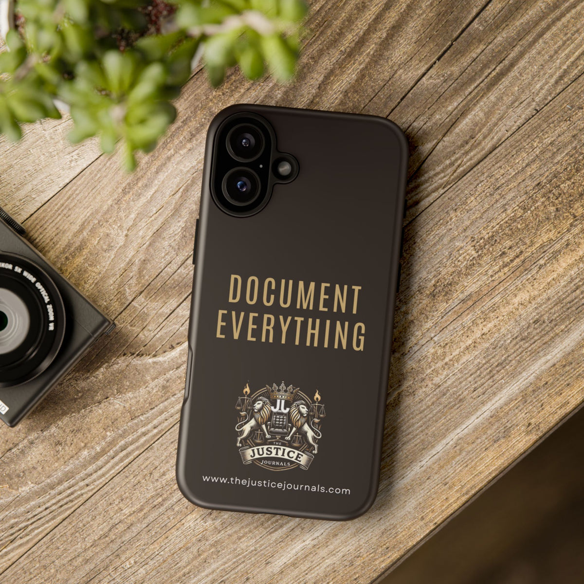 Document Everything - Justice Journals Phone case