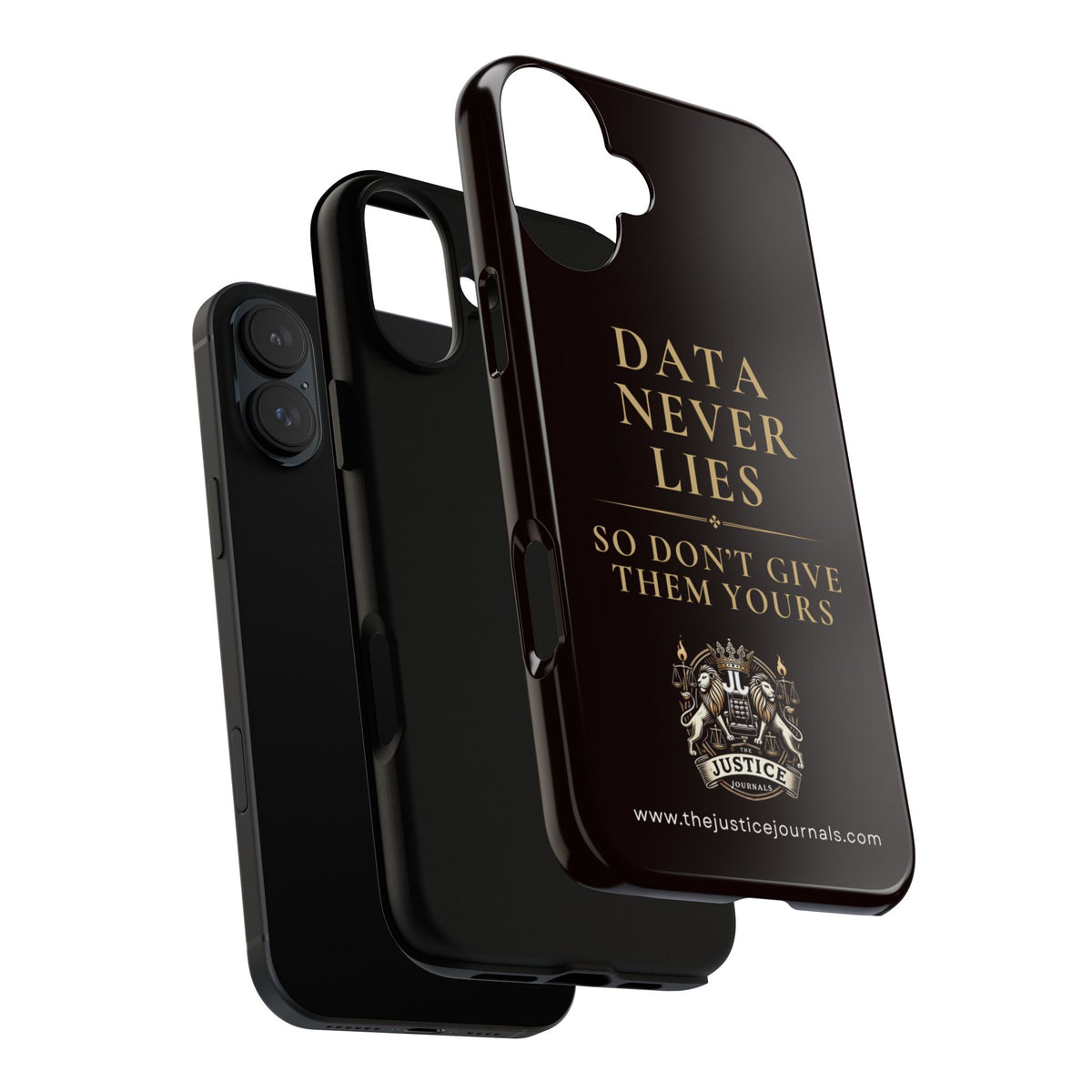 Data Never Lies, Justice Journals iphone case