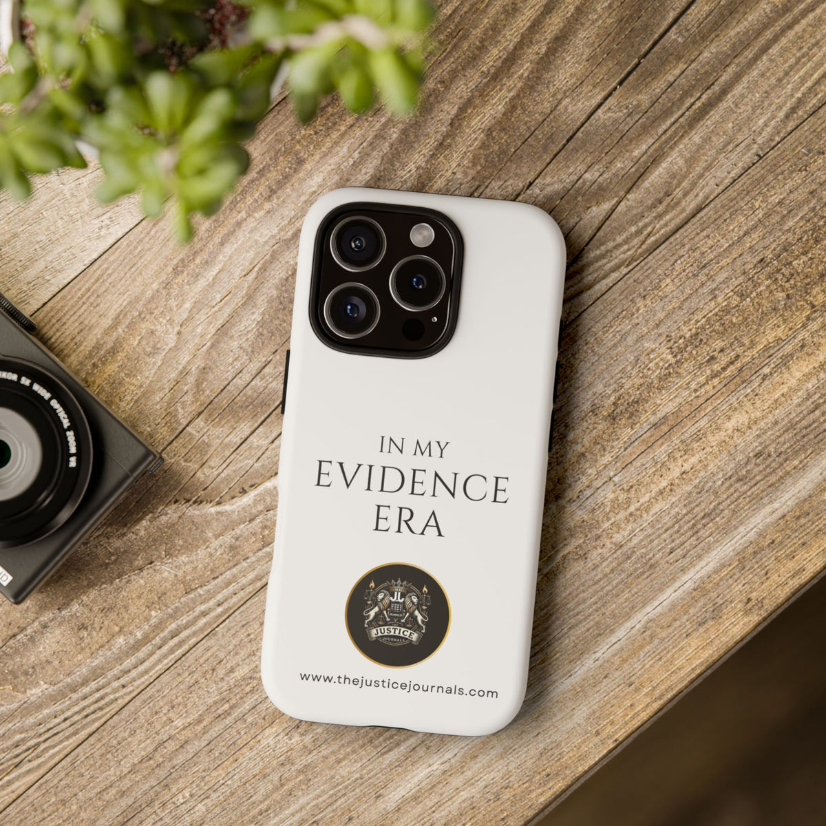 Evidence Era White – Justice Journals Phone case