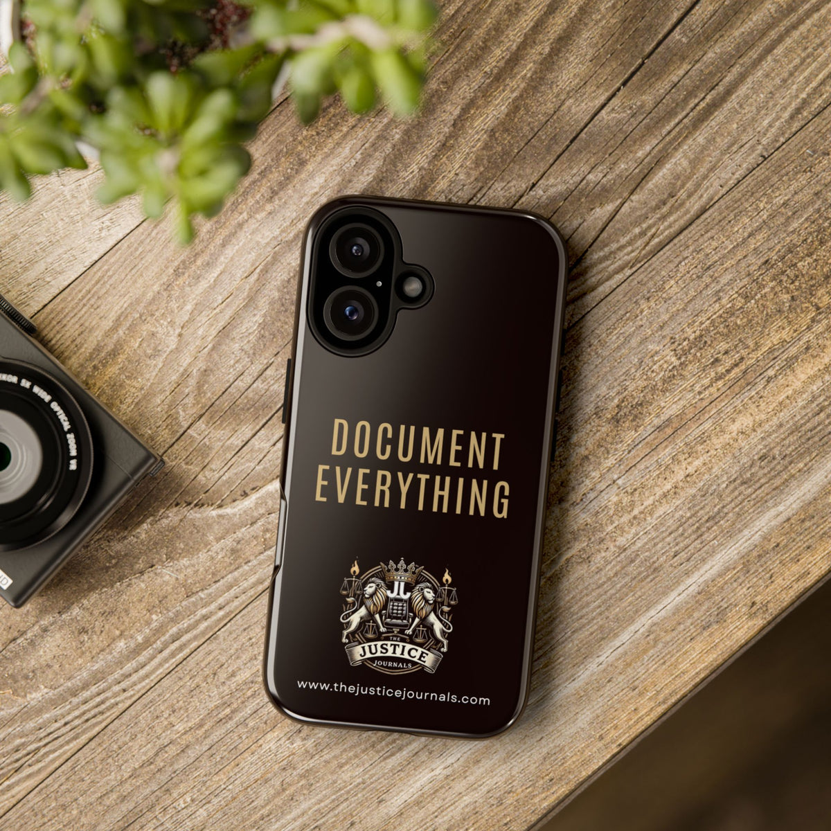 Document Everything - Justice Journals Phone case