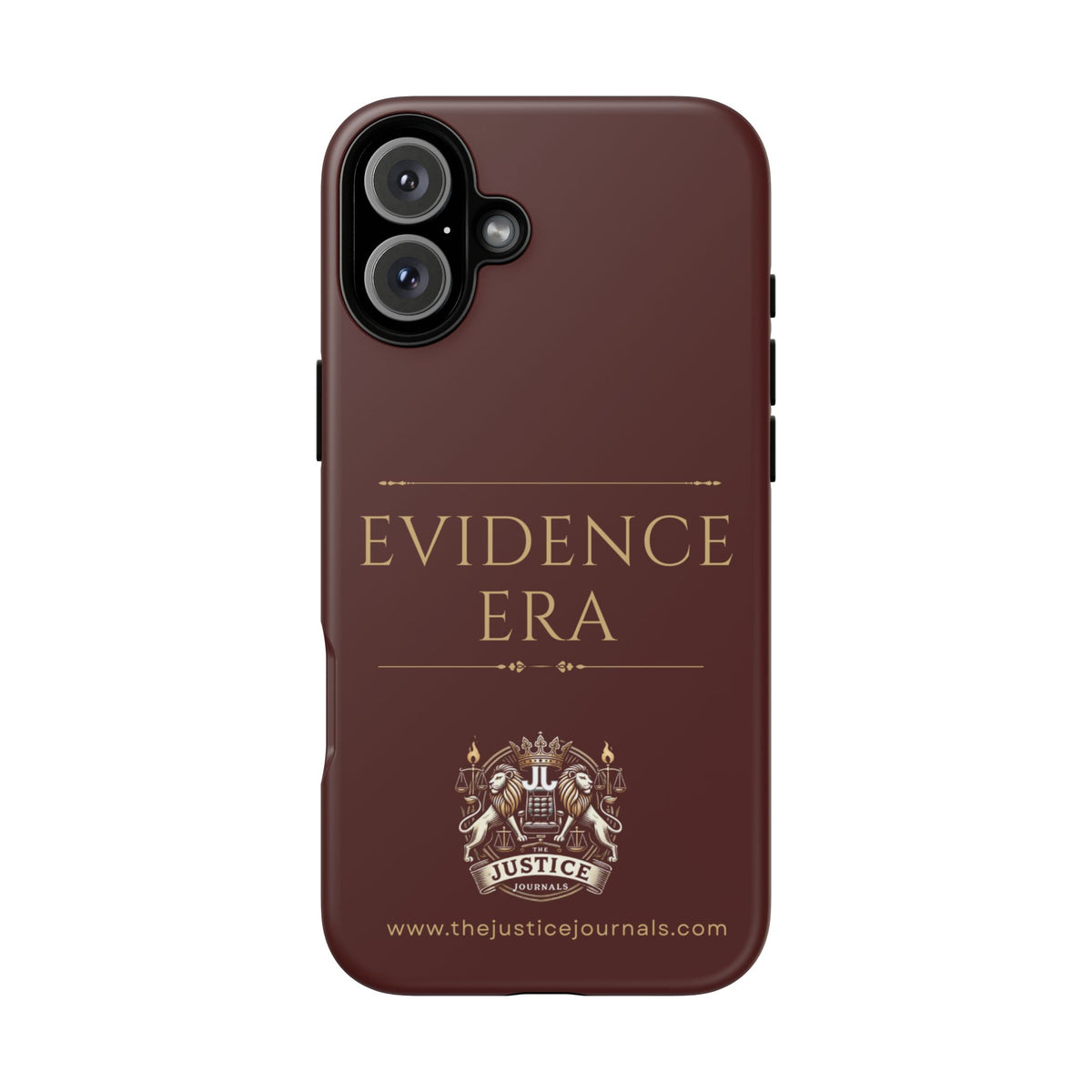 Evidence Era Burgundy - Justice Journals Phone case