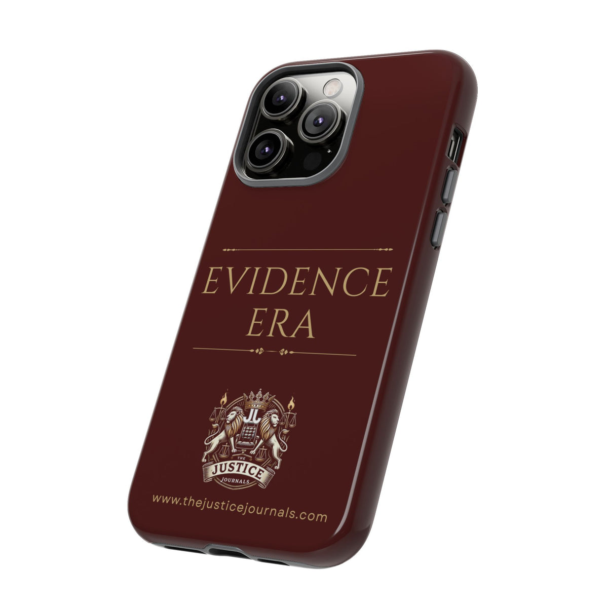 Evidence Era Burgundy - Justice Journals Phone case