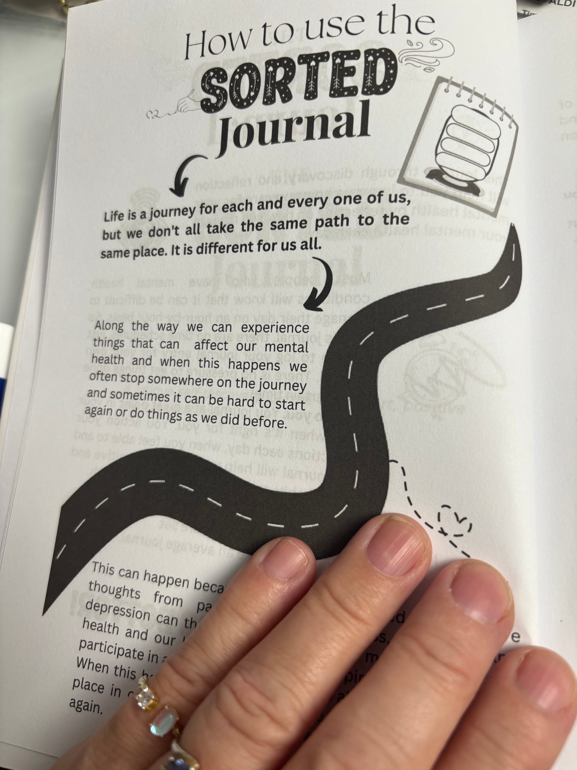 Sorted mental health wellbeing journal